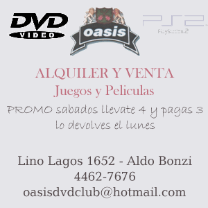DVD Oasis - Servicios Bonzi Web - Aldo Bonzi